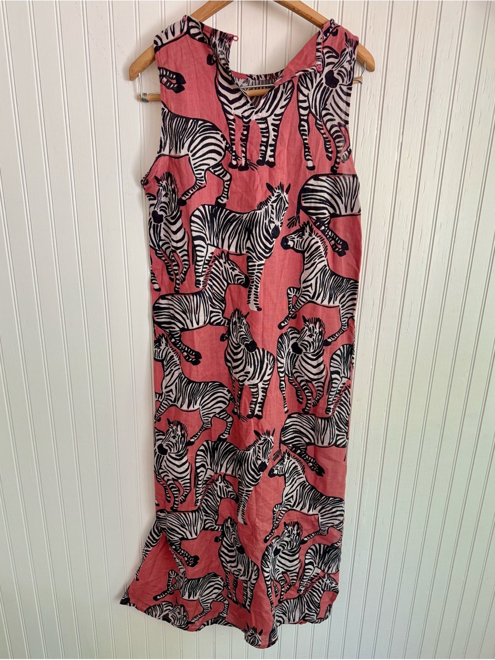 Compania Fantastica Pink Zebra Print Cotton Dress Size M - Picture 6 of 6